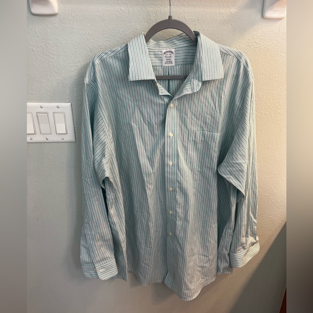 Brooks Brothers Light Blue Striped Button Down Shirt